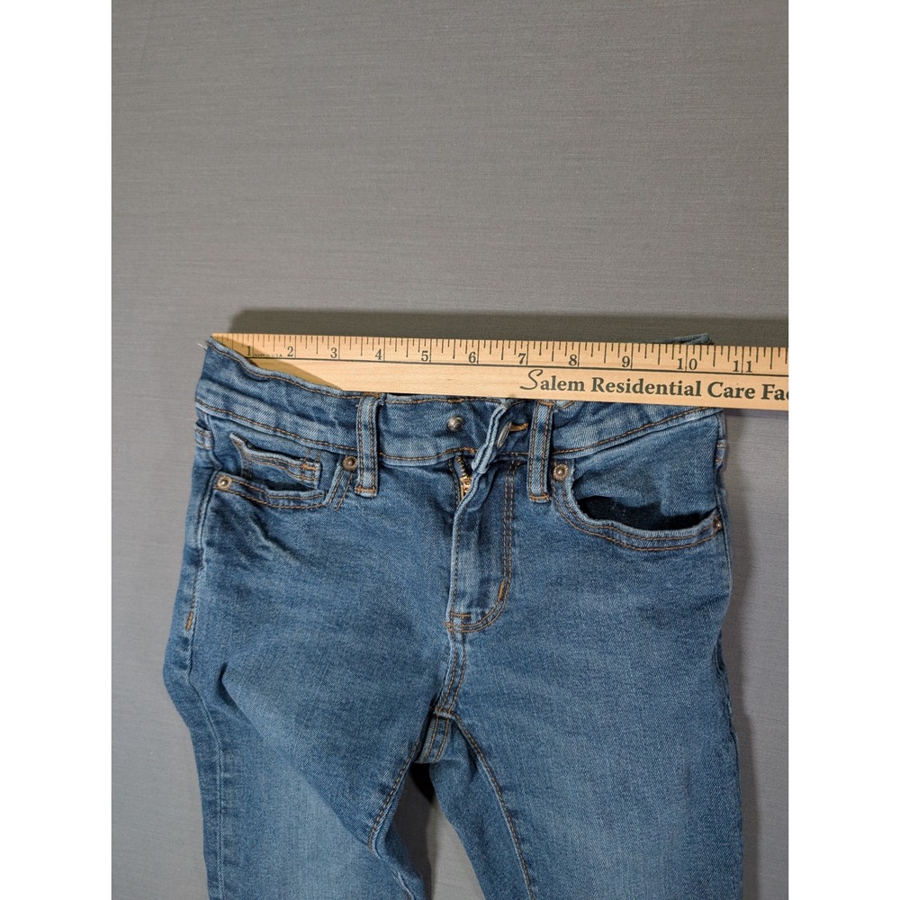 Old Navy Boys Straight Built-In Flex Jeans Medium Wash Size 7 Adjustable Waist - Picture 6 of 6